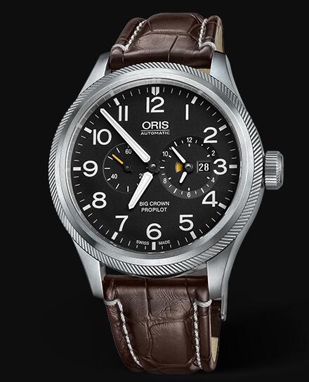 Oris Aviation Big Crown Pointer WORLDTIMER 44.7mm Replica Watch 01 690 7735 4164-07 1 22 72FC